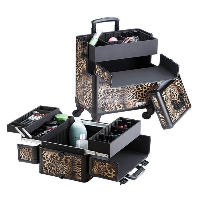 Trolley koffer panterlook - KOOS • alles voor je haar
