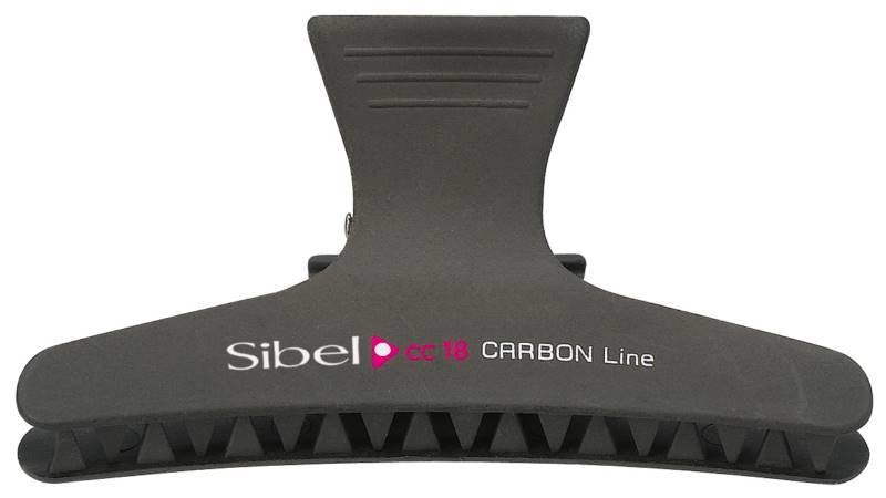 Verdeelklem Carbon Sibel 8,5cm 3st - KOOS • alles voor je haar
