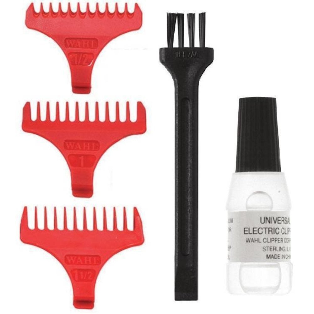 Wahl Opzetkamset Detailer T-Wide 38mm 3st Rood - KOOS • alles voor je haar